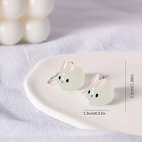 Vibrant Luminous Rabbit Dangle Earrings