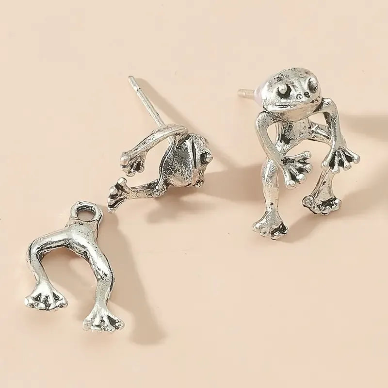 Vintage Frog Stud Earrings