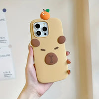 3D Sleepy Bear Phone Case (For iPhones)