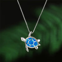 Turtle-Shaped Alloy Pendant Necklace