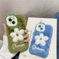 Daisy Flower Plush Phone Case (For iPhones)