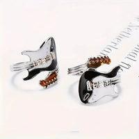 Punk Guitar Shaped Ring