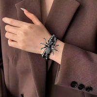 Vintage Gothic Spider Charm Bracelet