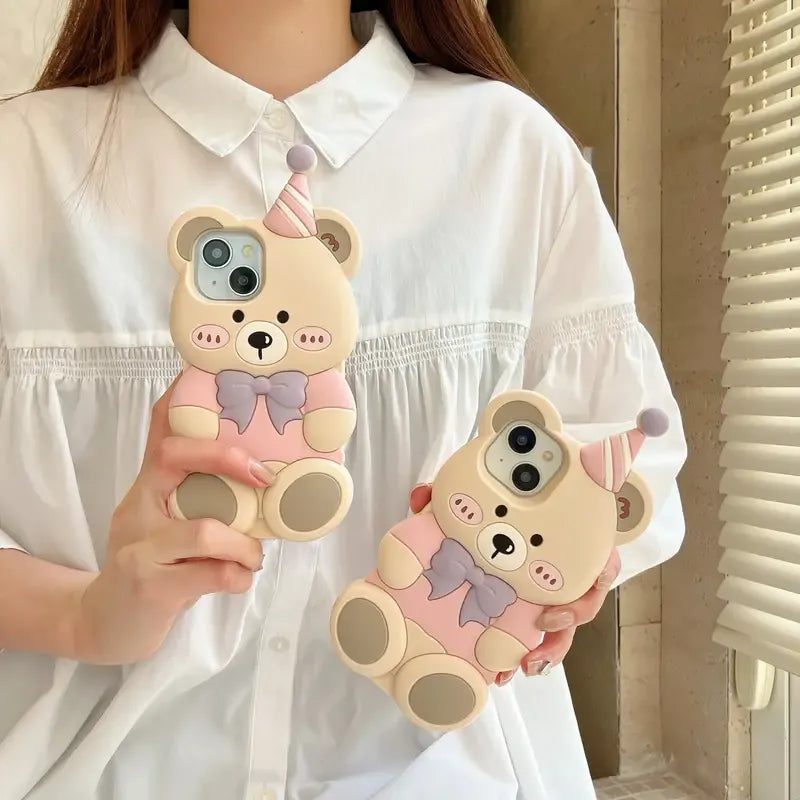 Birthday Bear Phone Case (For iPhones)