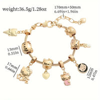 Dazzling Hello Kitty Zinc Alloy Bracelet