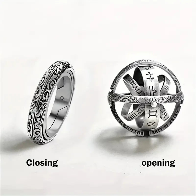 Delicate Rotating Astronomical Sphere Ring