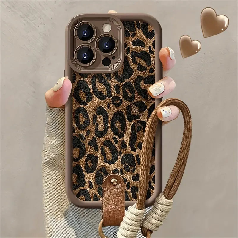 Retro Leopard Print Phone Case (For iPhones)