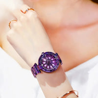 Sparkling Rhinestone Rotating Dial Watch