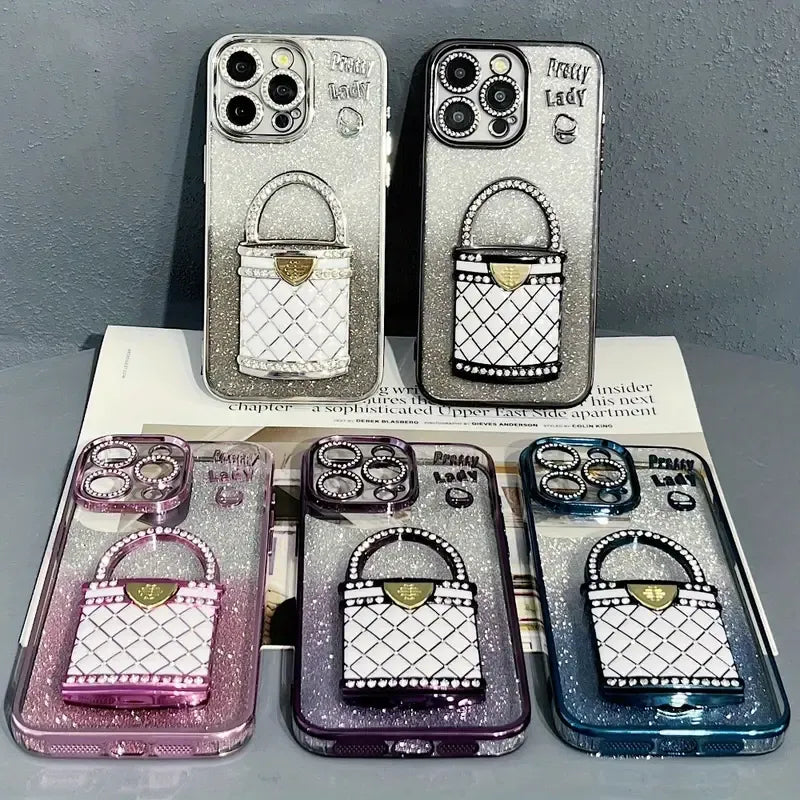 Pretty Lady Glitter Phone Case (For iPhones)