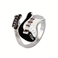 Punk Guitar Shaped Ring