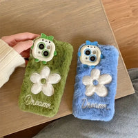 Daisy Flower Plush Phone Case (For iPhones)