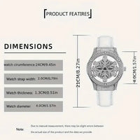 Frozen Rhinestone Rotating Watch