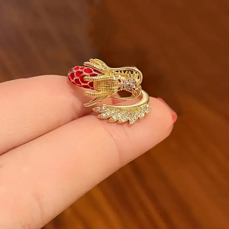 Enchanting Dragon Year Zodiac Ring