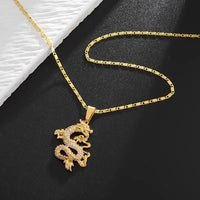 Luxurious Golden Dragon Pendant