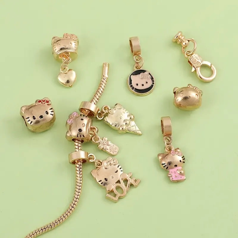 Dazzling Hello Kitty Zinc Alloy Bracelet