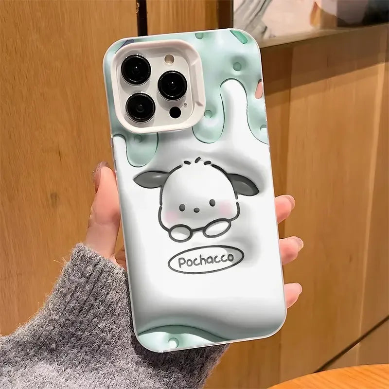 Charming 2D Pochacco Phone Case (For iPhones)