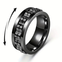 Punk Gear Fidget Rotating Ring