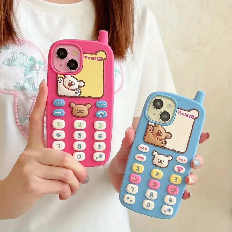 Retro Phone Design Phone Case (For iPhones)