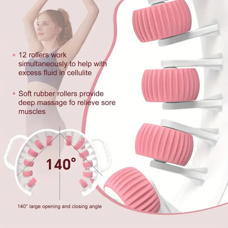 12-Wheel 360° Yoga Fitness Wheel Massager