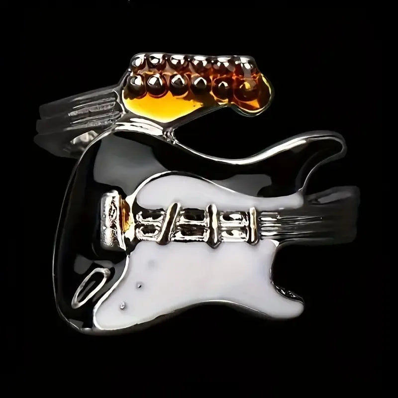 Punk Guitar Shaped Ring