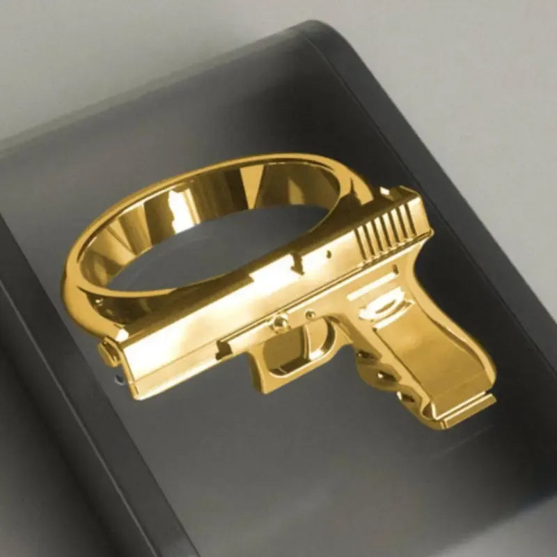 Retro Punk Pistol Ring