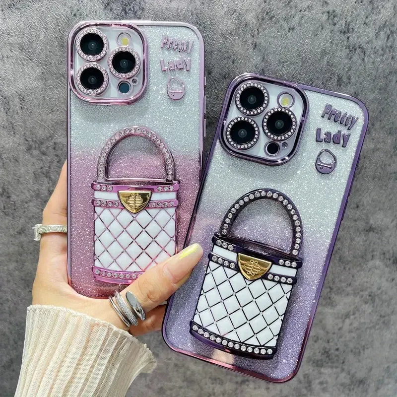 Pretty Lady Glitter Phone Case (For iPhones)