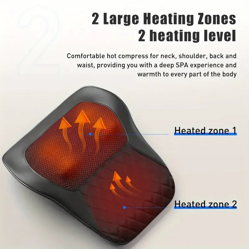 Heated 3D Kneading Massage Pillow