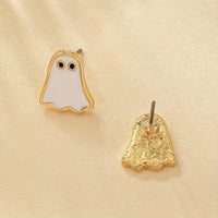 Boho-Vintage Ghost Stud Earrings