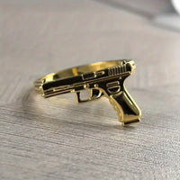 Retro Punk Pistol Ring