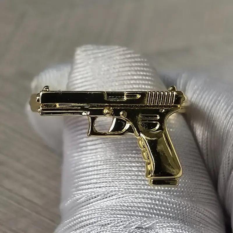 Retro Punk Pistol Ring