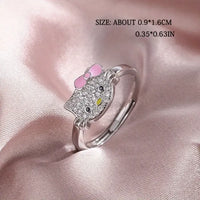 Chic Lucid Hello Kitty Adjustable Ring