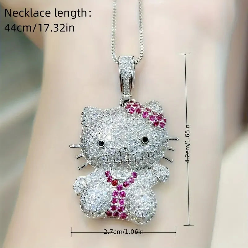 Hello Kitty Rhinestone Pendant