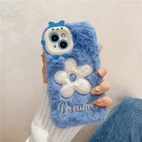 Daisy Flower Plush Phone Case (For iPhones)