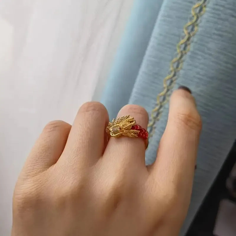 Enchanting Dragon Year Zodiac Ring