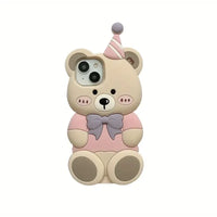 Birthday Bear Phone Case (For iPhones)