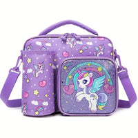 Cartoon Themed Insulated Lunch Bag