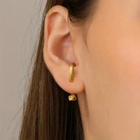 Fashionable Curvy Snake Earrings