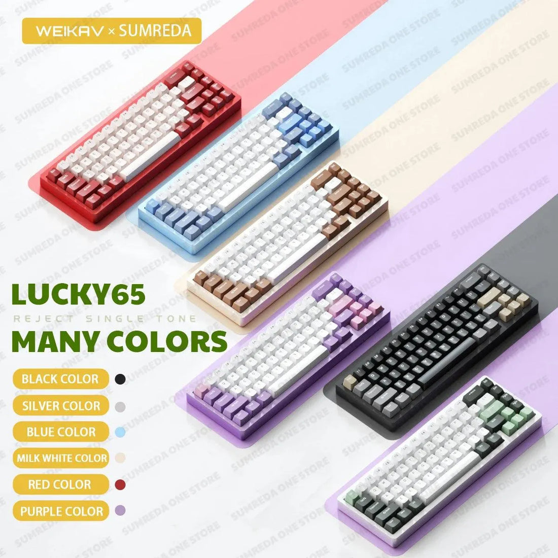 Weikav Lucky Sugar65 V2.0 Keyboard - Bear Hugs