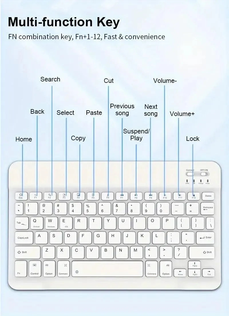 WhisperGlide Pro Wireless Keyboard & Mouse Combo - Bear Hugs