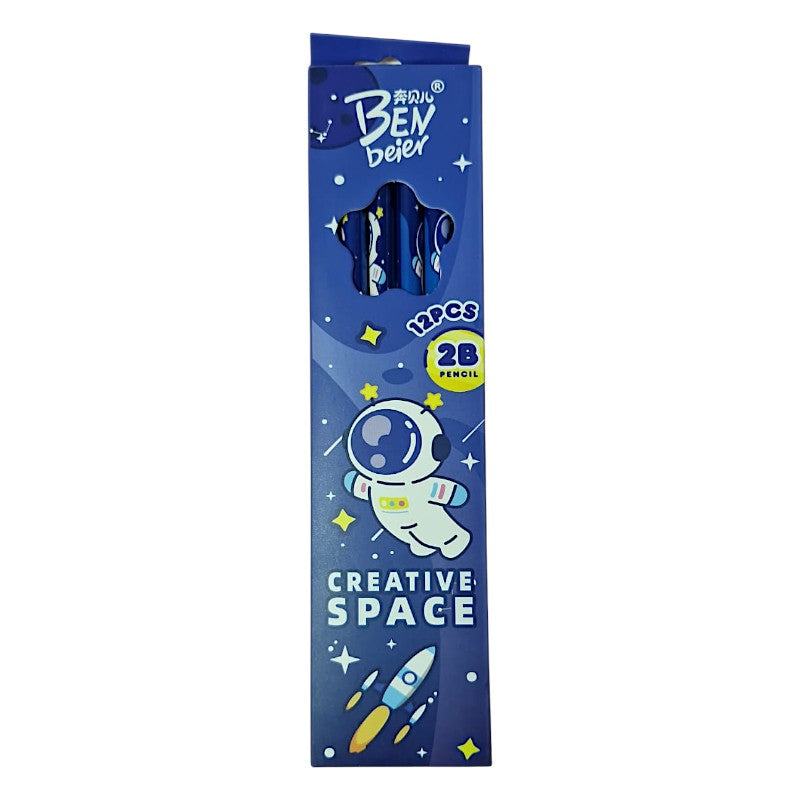 AstroSketch Creative Space Pencil Set (12 Pcs)