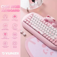 YUNZII C68 Wireless Mechanical Keyboard - Bear Hugs